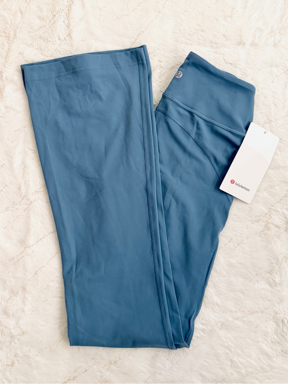 NWT LULULEMON GROOVE FLARE LEGGINGS STEEL BLUE SIZE 4